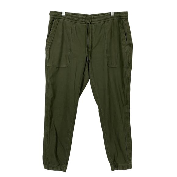 Athleta Farallon Jogger Pants Womens XL Army Green Stretch Pull On Casual 36x26 - Picture 1 of 14